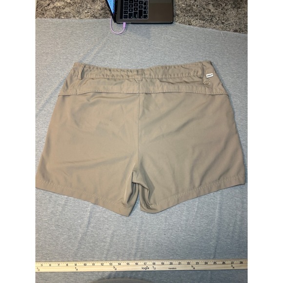 Magellan Outdoors Womens 1X Khaki Outdoor Shorts Drawstring Waist Hiking Casual - Picture 6 of 10